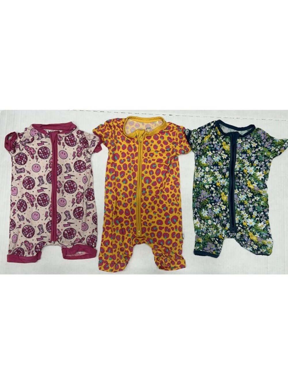 Bamboo Rompers Pajamas Gigi & Max/Dream Big Little/Little One Shop 3-6 Mo LOT/3